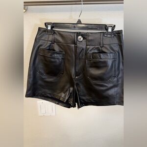 Anthropologie Maeve Faux Leather shorts NEVER WORN